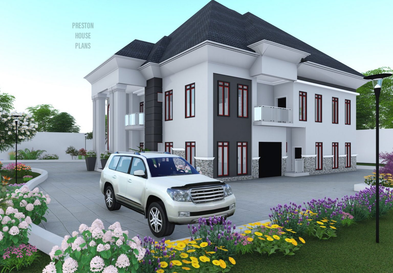 5 Bedroom Duplex House Plan Drawing Lawyerspolre