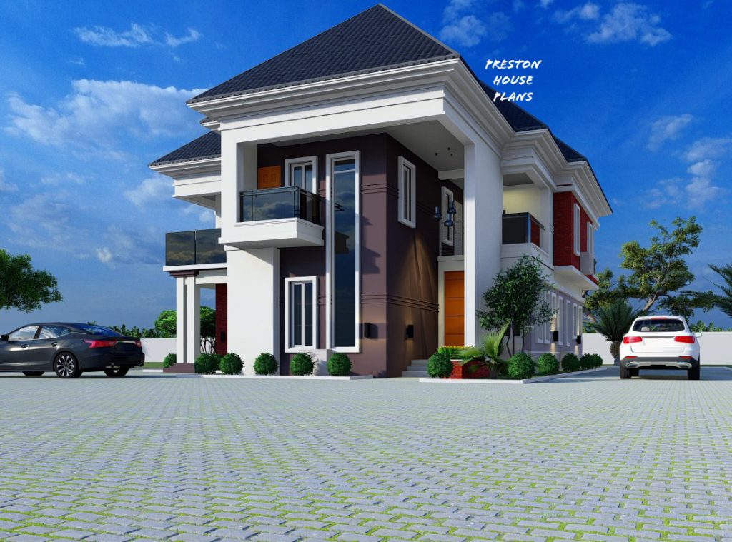 5 bedroom urban duplex - Preston House Plans