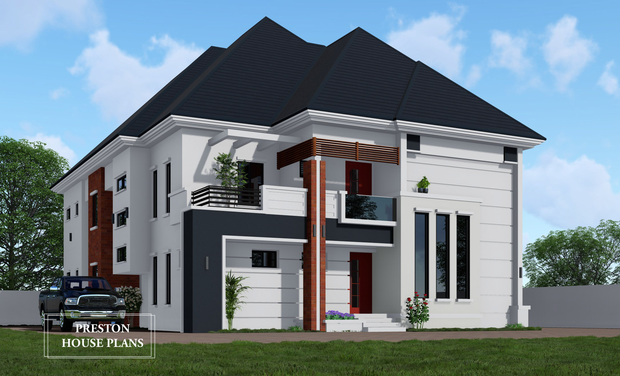 Semi Detached Duplex Plan Preston House Plans