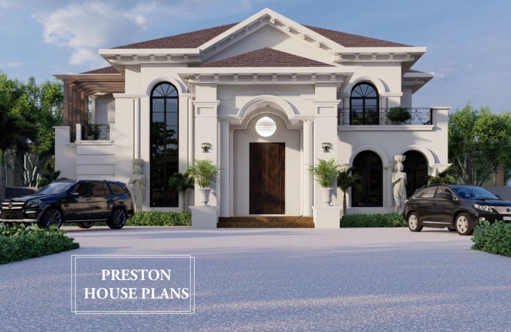 Classic Villa Design (ID 7034-5010) - Preston House Plans