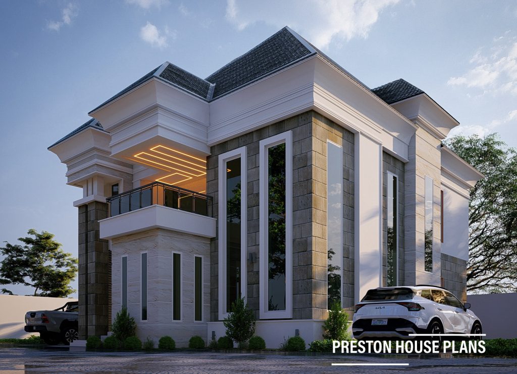 Compact Terrace Duplex Design - Preston House Plans