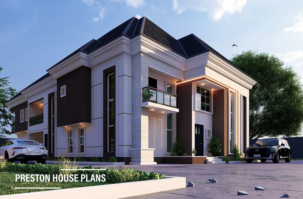 4 Bedroom Semi Detached Duplex - Preston House Plans