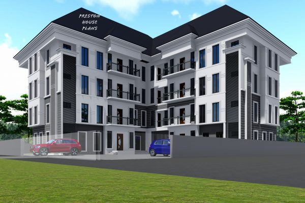 12 units of 3 bedroom apartment block