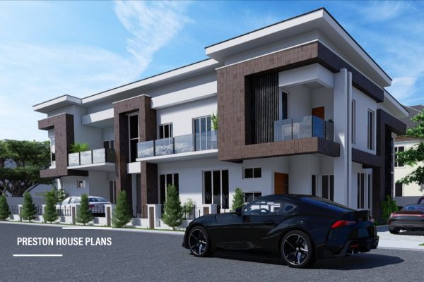 4-bedroom semi-detached duplex with 2 units of 2-bedroom flats